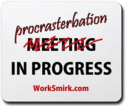 Rectangle Gaming Mousepad Meeting Procrasterbation 01 Mousepad