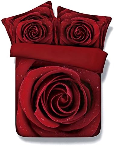 WARMYIY-3D HD Digital Print Bedding Set Comforter shell/ Quilt Cover Set 4pcs, including 1 Comforter shell/ Quilt Cover, 1 bed sheet, 2 pillowcases Twin Full Queen King Size