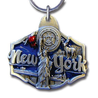 Pewter Key Ring - New York Statue of Liberty - Pewter Key Ring