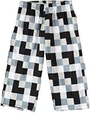 (ヘインズ)Hanes 綿ブロードマルチブロックプリント７分丈トランクス 19-535