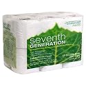 Seventh Generation, Bathroom Tissue 2-ply/400 Count, white unscented, 12 Rolls