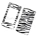 LG Incite CT810 AT&T Snap On Protector Hard Case Image Cover Zebra