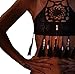Women's Halter Flower Tassel Bikini Summer Crochet Crop Bikini Top