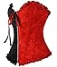 Joansam Women's Embroidered Montage Overbust Corsets