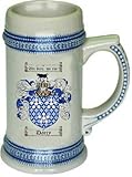 IMAGE OF Darcy Family Crest Stein / Coat of Arms beer mug