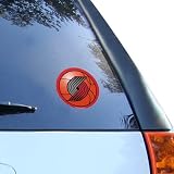 NBA Portland Trail Blazers 4.5" Round Vinyl Basketball Decal
