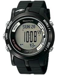 Soma Alti-compass Watch (Grey Dial; Black Band; Black Bezel)