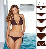 Sunsets Collection - Dark Chocolate Shirred Bandeau Top Style 61T