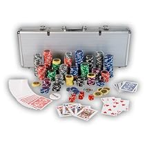Pokerkoffer Pokerset mit 500 Laserchips Aluminium