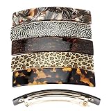 France Luxe Large 10cm Rectangle Barrette - Classic