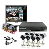 ZMODO 8 CH CCTV Security Weatherproof Outdoor IR Cameras Surveillance DVR System 500GB