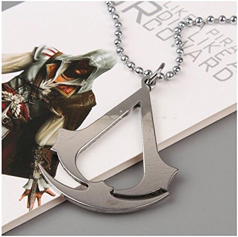 Assassins Creed Ezio Cosplay Titanium Steel Pendant Necklace Fashion Necklace for Men Women ANPD1264