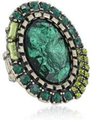 RAIN Emerald Green and Citron Adjustable Ring