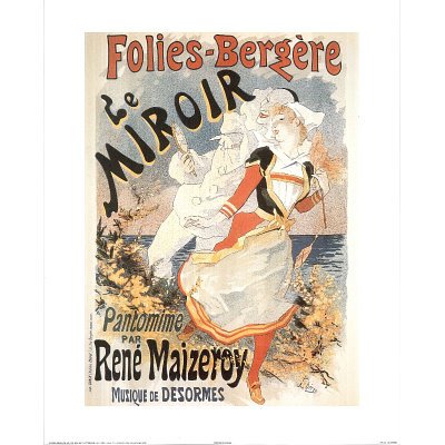 Folies Bergere Le Miroir (Advertisement) Art Print Poster - 16x20
