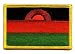 Malawi Flag embroidered Iron-On Patch