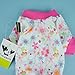 Fitwarm® Pink Floral Dog Pajamas Dog Shirt Cozy Dog Clothes Pet Shirt, X-Small