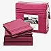 LUX Décor King Sheet Set – 6 Piece Ultra-Soft Microfiber Bed Sheets with Flat Sheet, 16 Inches Deep Pocket Fitted Sheet & Pillowcases, Cooling & Breathable Hotel Luxury, Oeko-TEX – Burgundy