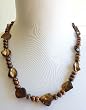 Handmade Necklace in Chocolate Fresh Water Pearls