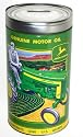John Deere Tin Bank, Genuine Motor Oil with Tractor Model 320