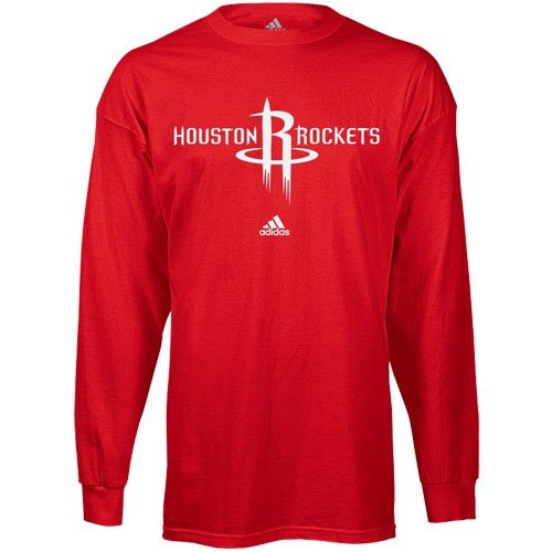 Houston Rockets adidas Primary Logo Long Sleeve T-Shirt