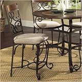 Callistro Counter Height Dining Chair in Bronze [Set of 2]