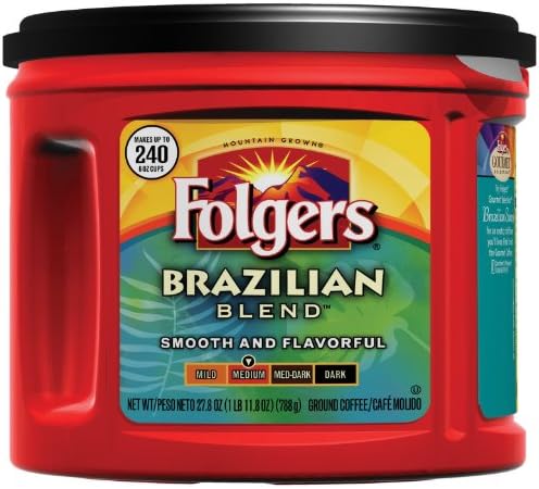 Folgers Brazilian Blend Coffee, 27.8 Ounce (Pack of 6)
