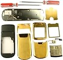 FREE Screwdrivers + KEYPAD! New 24K GOLD-PLATED ORIGINAL OEM GENUINE Metal FULL Housing /Facia /Fascia /Cover/ Case/ Faceplate for Nokia 8800 (More than 60% DISCOUNTS)