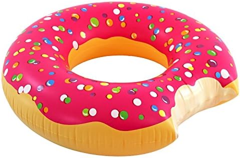 Yhsatpow Strawberry Lovely Style Gigant Large Donut Shaped Pool Float