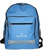 K-Cliffs Light Blue Polyester School Backpack/ Outdoor Backpack/ Hiking Backpack with Reflective Strip