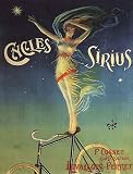 CYCLES SIRIUS BICYCLE WOMAN LEVALLOIS PERRET FRANCE LARGE VINTAGE POSTER REPRO