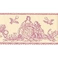 Wilman Interiors Border Wallpaper Toile BDR Aubergine