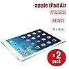 【riseオリジナル】apple au softbank iPad Air専用　超光沢指紋軽減　良質素材を使用した3層コーティング　光沢タイプ液晶保護フィルム iaf (2枚パック)