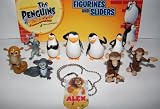 The Penguins of Madagascar Figure Set with Skipper Mort King Julian Etc and Bonus Dog TagIMAGE