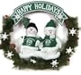 Colorado State Team Snowman Wreath