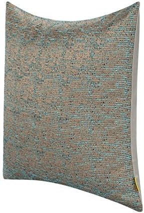 Missboa 18 x 18 Inches Square Bronze Original Design Jacquard Throw Pillow Cover for Living Room