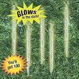 Glow in the Dark Icicle Christmas Ornaments - Set of 100
