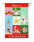 Garden Flag Coastal Christmas Collage Ii