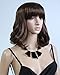 Cool2day Women's Short Curly Wig+wig Cap (Model: Jf010190) (Dark Brown)