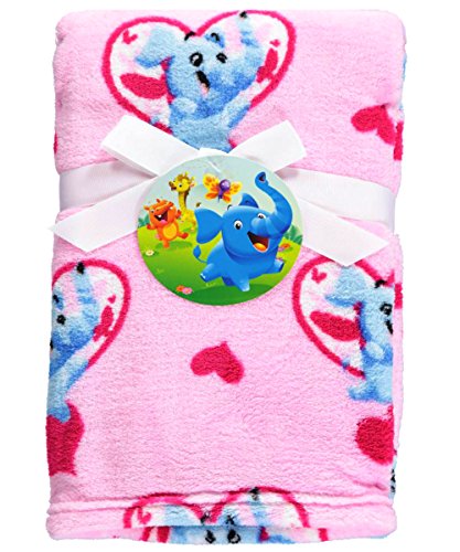 Elefun & Friends “Joyous Elephant” Plush Blanket – pink, one size Elefun & Friends “Joyous Elephant” Plush Blanket – pink, one size