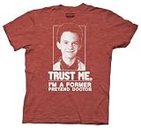 Ripple Junction Men's Dooge Howser Trust Me Mens Tee,Red Heather,XX-Large