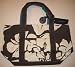 Tommy Hilfiger Fudge/Ivory Flower Tote