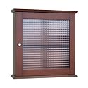 Elite Home Fashions Chesterfield Collection Medicine Cabinet with Tempered-Glass Door, Espresso