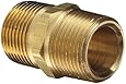 Dixon Valve & Coupling BCN Brass Fitting, Hex Nipple, NPT Male