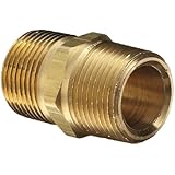 Dixon Valve & Coupling BCN Brass Fitting, Hex Nipple, NPT Male