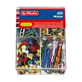 Produkt-Bild: Herlitz 10690873 Mixbox B&uuml;roklammern,Rei&szlig;n&auml;gel.Pinwandnadeln 650er Pack