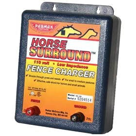 Parmak Horse Surround Low Impedance Electric Fence Charger 110 120 Volt #HS-100 from Fences & Gates