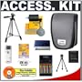 Accessory Kit for Canon Powershot Digital Cameras (A510 A520 A530 A540 A550 A560 A570IS A630 A640 A700 A710IS) with Canon Digital Camera Case + (4) 2700mAh AA NiMH Batteries & 110/220V Rapid Charger + Compact Travel Tripod + High Speed USB 2.0 SecureDigital (SD) Card Reader