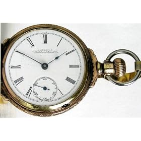 #W5 Waltham Antique Pocket Watch Gold Filled Hunter Case ca 1893