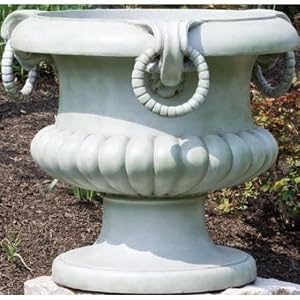 Grosvenor Urn - Moss Stone - Set Of 1 by 