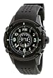 FBI Men's Black IP Silicone Strap Military Spec Swiss Analog Watch